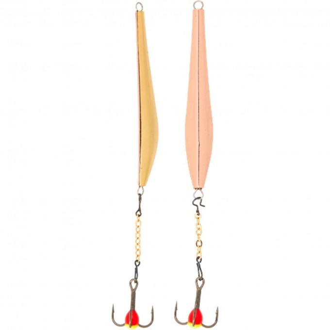 Блесна вертикальная зимняя LUCKY JOHN DIAMOND BLADE с цепью и тройником 55Mm Cs Блистер LJDD55-CS