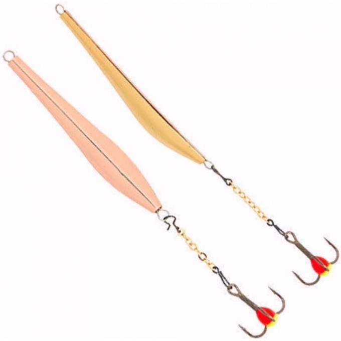 Блесна вертикальная зимняя LUCKY JOHN DIAMOND BLADE с цепью и тройником 65Mm Cs Блистер LJDD65-CS