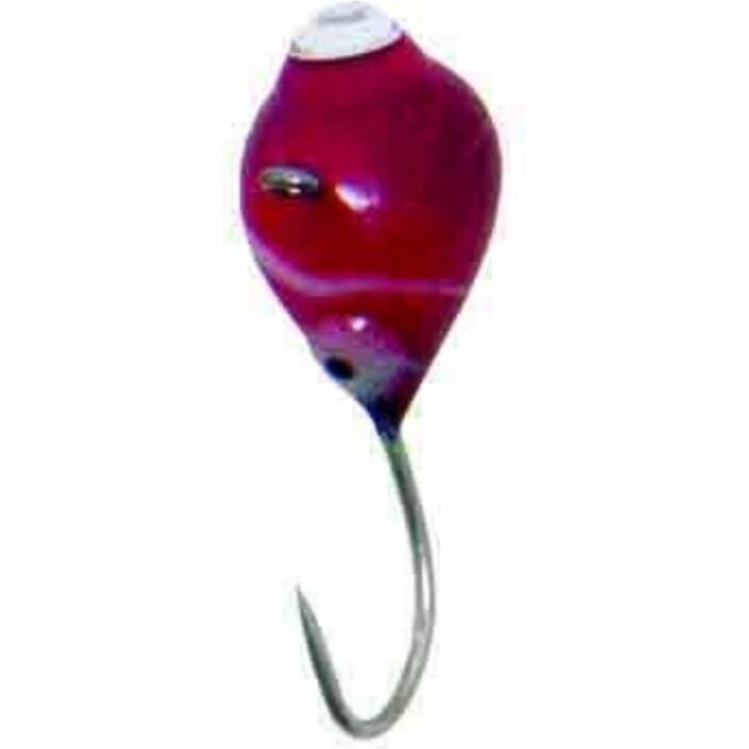 Мормышка вольфрамовая LUCKY JOHN КАПЛЯ с петелькой, глазком и кристаллом Swarovski 50мм, цвет ru LJ09050-25