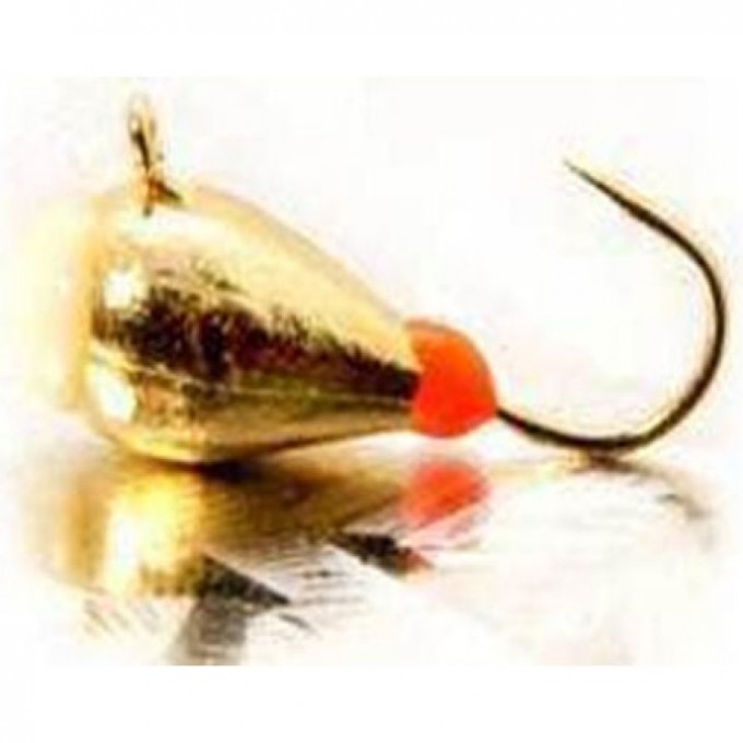 Мормышка вольфрамовая LUCKY JOHN КАПЛЯ с петелькой и эпоксидной каплей 25мм, цвет rg LJ09025-116