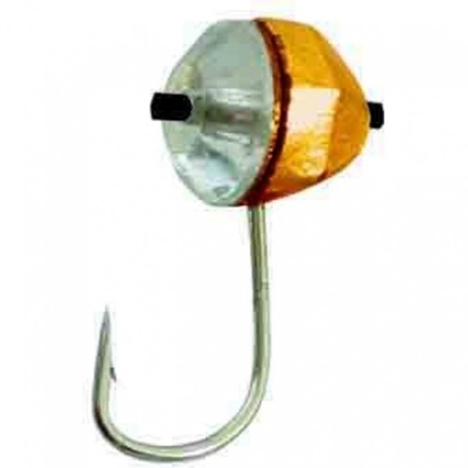 Мормышка вольфрамовая LUCKY JOHN КРУГЛАЯ граненая с отверстием, кембриком и кристаллом Swarovski 50мм, цвет 17 LJ05050-110