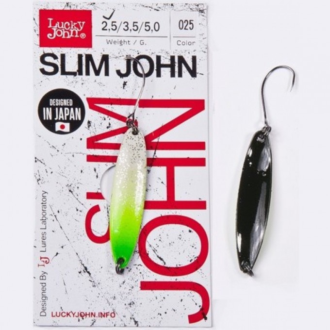 Блесна колеблющаяся LUCKY JOHN SLIM JOHN 3,5 г, цвет 025 LJSJ35-025