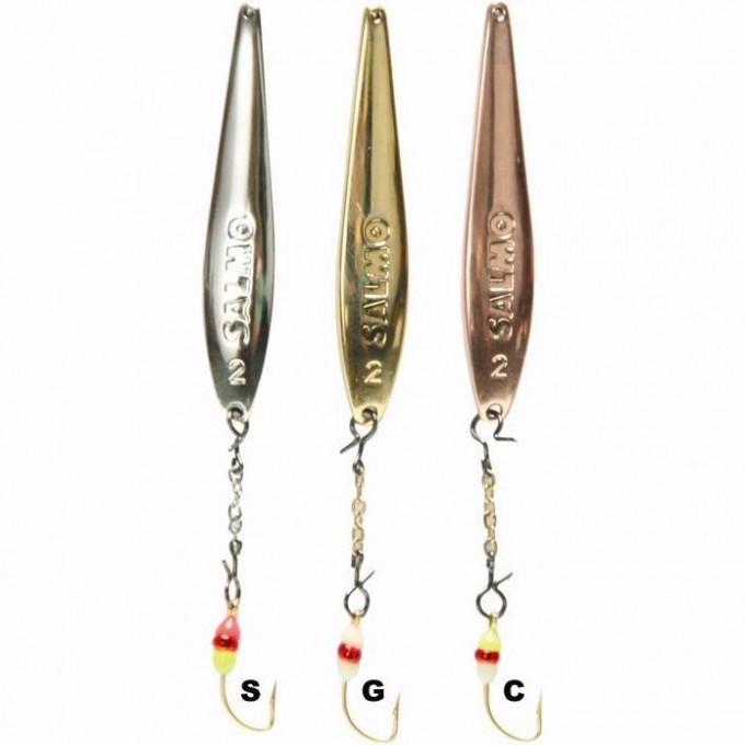 Блесна вертикальная SALMO S-2-Z с цепочкой И Кр. 03.5Г S Блистер 82751-S