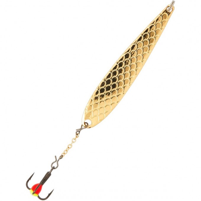 Блесна вертикальная зимняя LUCKY JOHN DIAMOND BLADE с цепью и тройниками 41Мм G Блистер LJDB41-G