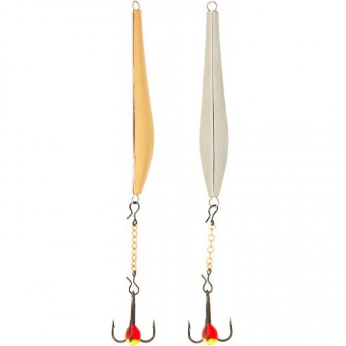 Блесна вертикальная зимняя LUCKY JOHN DIAMOND BLADE с цепью и тройником 40Mm Sg Блистер LJDD45-SG