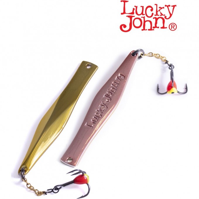 Блесна вертикальная зимняя LUCKY JOHN KALOMIES с цепочкой и тройником 60мм GC LJK60-GC
