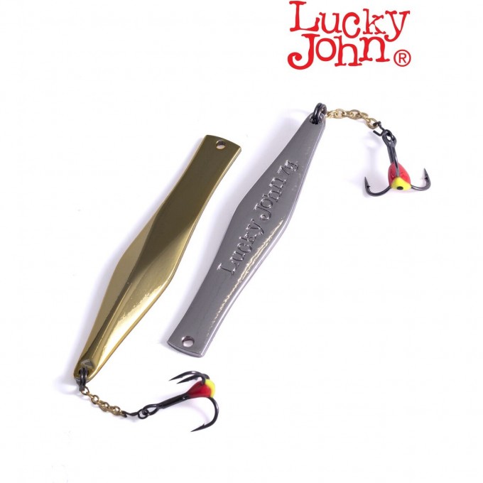 Блесна вертикальная зимняя LUCKY JOHN KALOMIES с цепочкой и тройником 75мм GS LJK75-GS