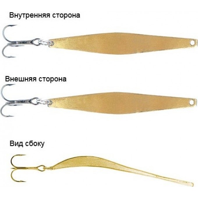 Блесна вертикальная зимняя LUCKY JOHN MODEL O 355 с тройником kamasan G 7355-G