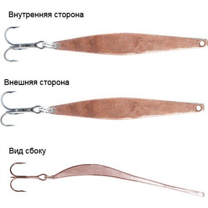 Блесна вертикальная зимняя LUCKY JOHN MODEL O 365 с тройником kamasan C 7365-C