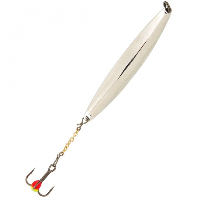 Блесна вертикальная зимняя LUCKY JOHN NAIL BLADE с цепочкой и тройником 45Mm S Блистер LJNB45-S