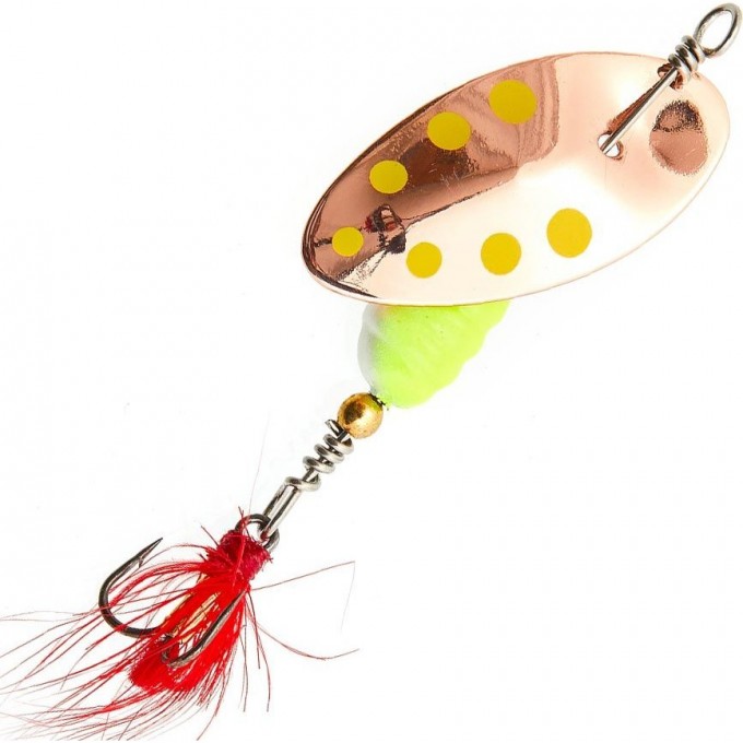 Блесна вращающаяся LUCKY JOHN EXCENTRIC IN-LINE №1, 2,5 г, цвет 002 В Блистере LJEX01-002