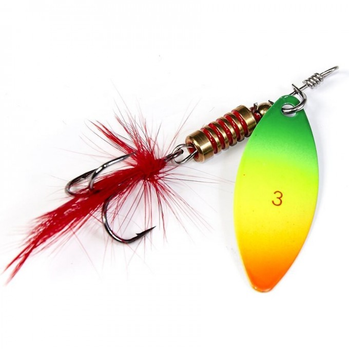 Блесна вращающаяся LUCKY JOHN SPIN-X LONG №3, 6 г, цвет Ft LJSL03-FT