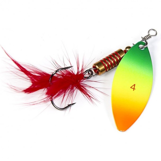 Блесна вращающаяся LUCKY JOHN SPIN-X LONG №4, 9 г, цвет Ft LJSL04-FT