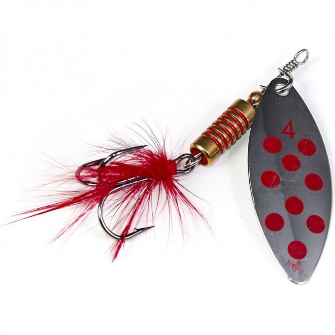 Блесна вращающаяся LUCKY JOHN SPIN-X LONG №4, 9 г, цвет Sr LJSL04-SR