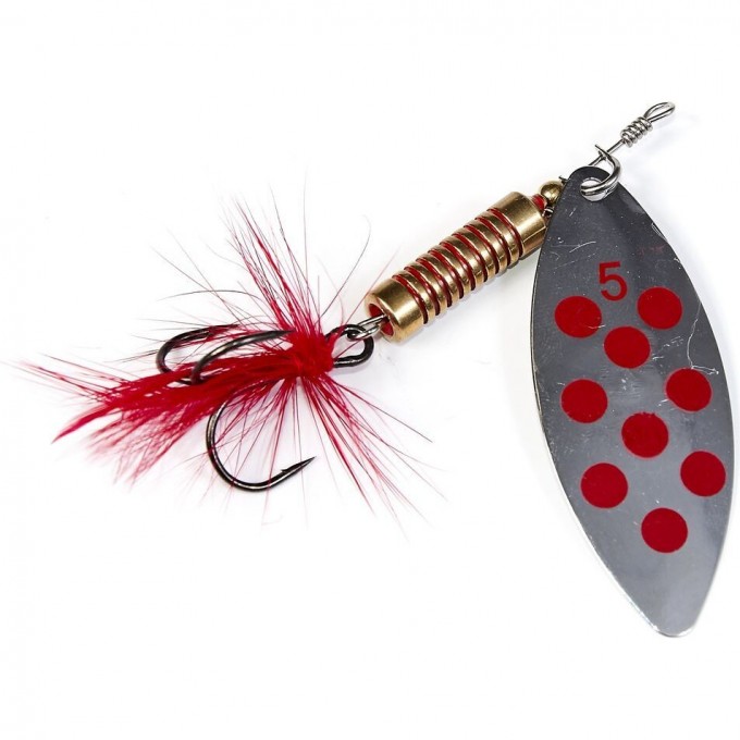 Блесна вращающаяся LUCKY JOHN SPIN-X LONG №5, 12 г, цвет Sr LJSL05-SR