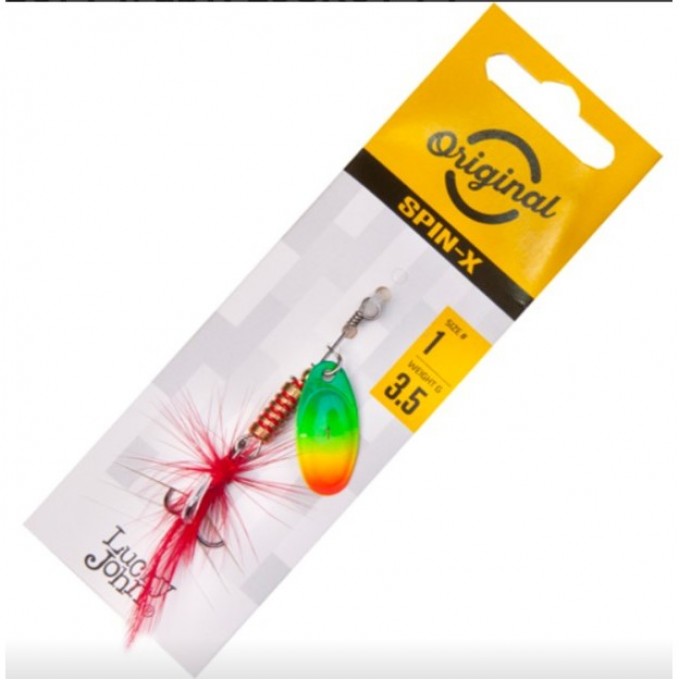 Блесна вращающаяся LUCKY JOHN SPIN-X ROUND №1, 3,5 г, цвет Ft LJSR01-FT