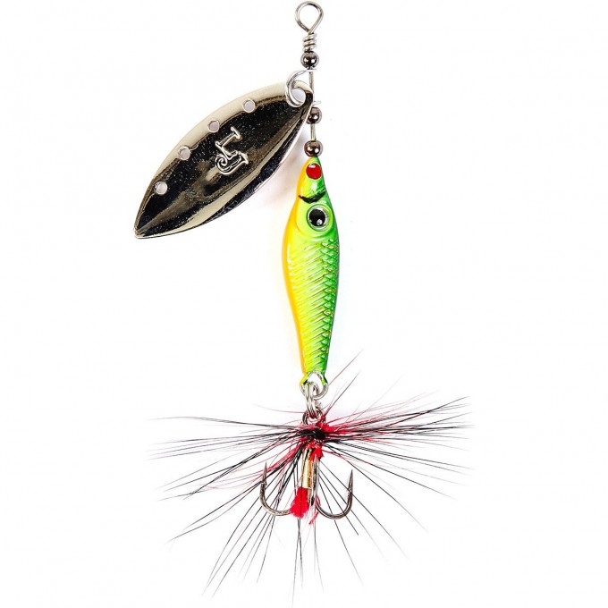 Блесна вращающаяся LUCKY JOHN TRIAN BLADE LONG 12 г, цвет 008 LJTBL12-008