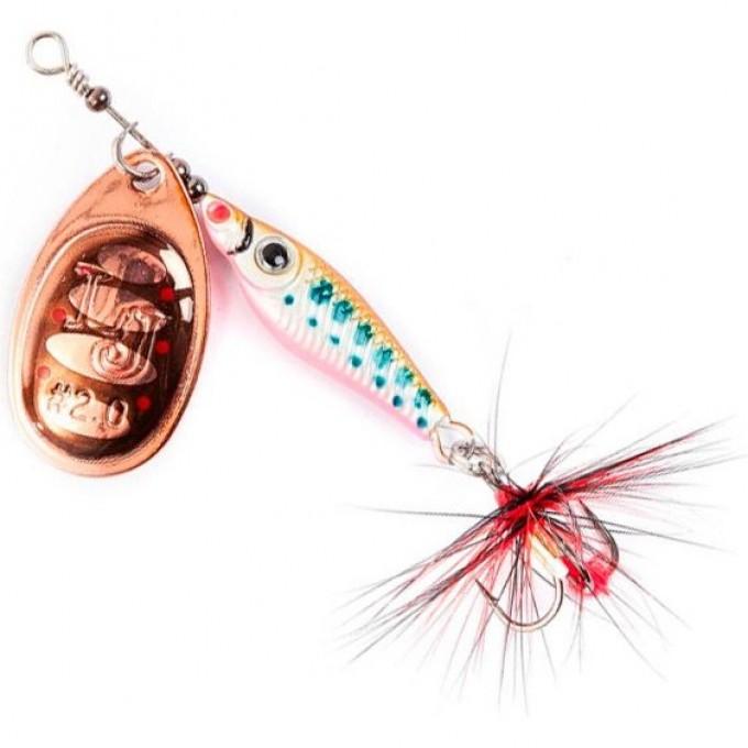 Блесна вращающаяся LUCKY JOHN TRIAN BLADE ROUND 12 г, цвет 006 LJTBR12-006