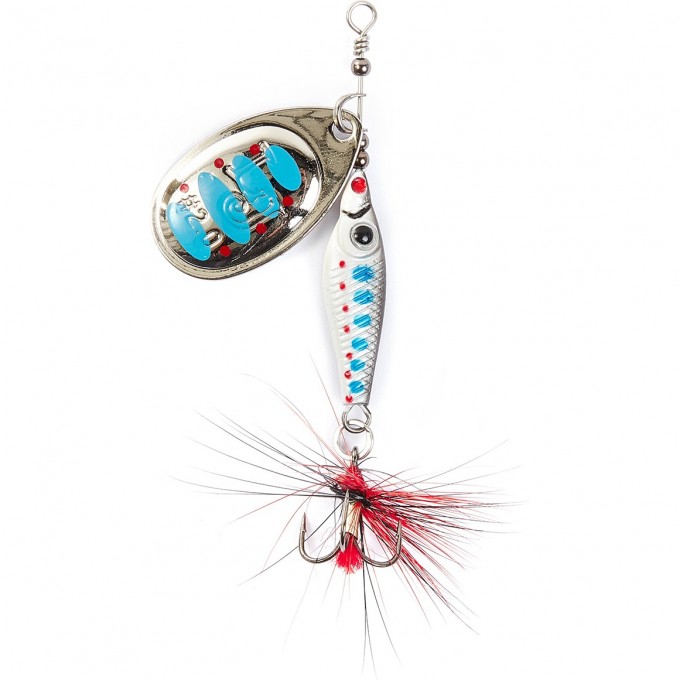 Блесна вращающаяся LUCKY JOHN TRIAN BLADE ROUND 9 г, цвет 003 LJTBR9-003