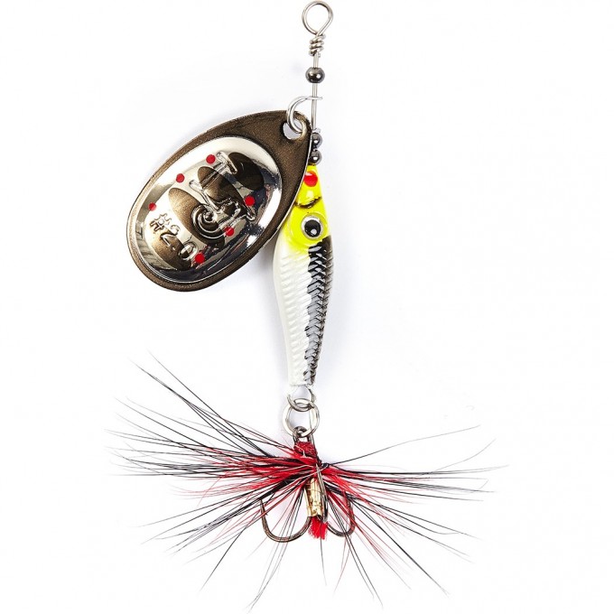 Блесна вращающаяся LUCKY JOHN TRIAN BLADE ROUND 9 г, цвет 004 LJTBR9-004