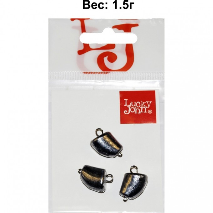Груз-головки разборные LUCKY JOHN CLOVE SMALL 1,5г, уп. 3шт LJCS-0015