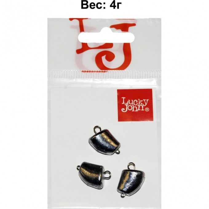 Груз-головки разборные LUCKY JOHN CLOVE SMALL 4г, уп. 3шт LJCS-0040