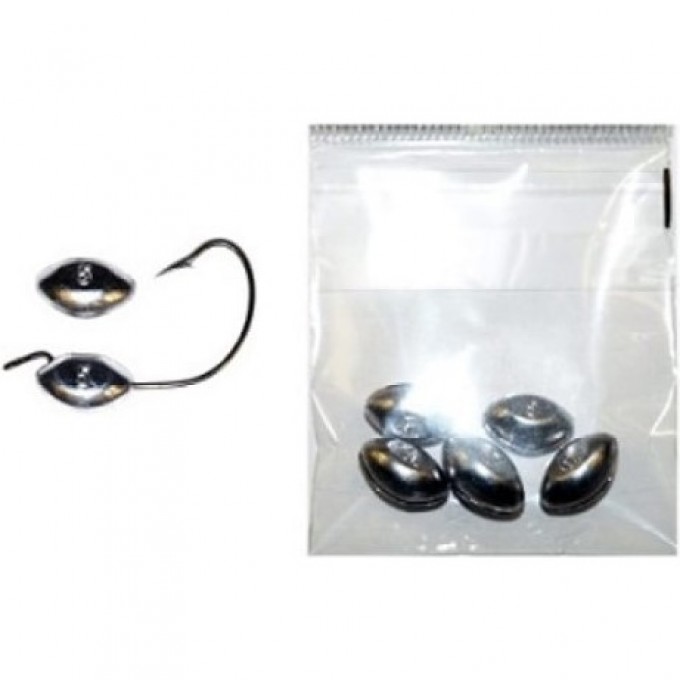 Грузила свинцовые зажимные офсетные LUCKY JOHN ЧЕЧЕВИЦА 06г 5шт 8550-06