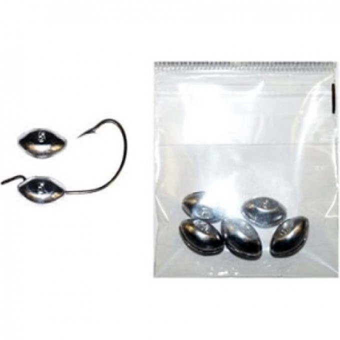 Грузила свинцовые зажимные офсетные LUCKY JOHN ЧЕЧЕВИЦА 3г 5шт 8550-03