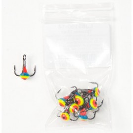 Крючок-тройник для приманок LUCKY JOHN с каплей, №14, цвет 11