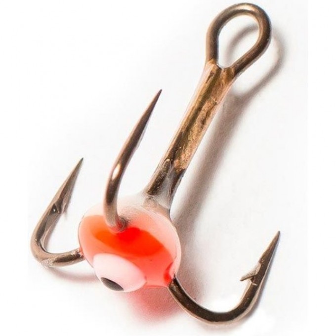 Крючок-тройник для приманок LUCKY JOHN с каплей цветной, №10, цвет yr LJ99040-05