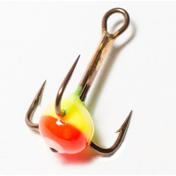 Крючок-тройник для приманок LUCKY JOHN с каплей цветной, №12, цвет 05 LJ99120-05