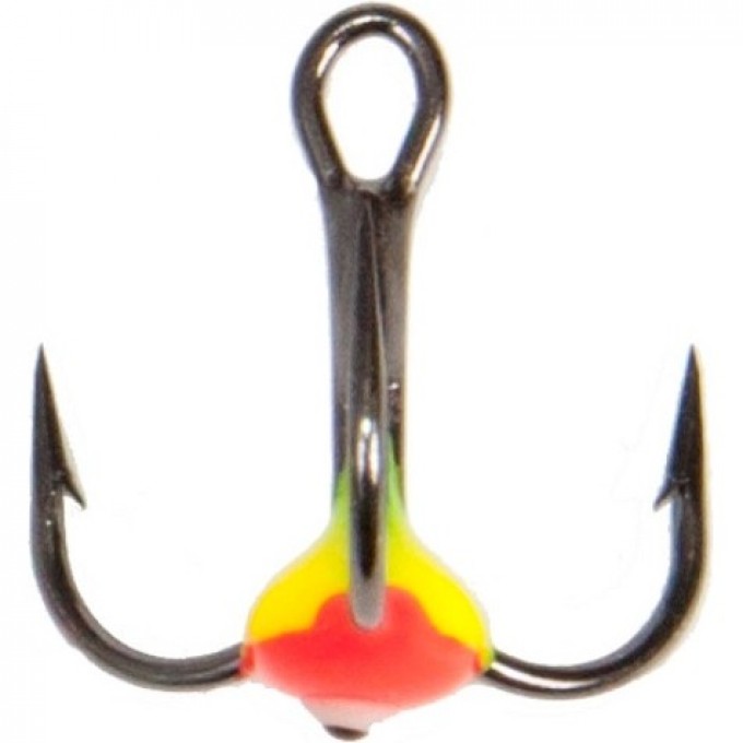 Крючок-тройник для приманок LUCKY JOHN с каплей цветной, №8, цвет yr LJ99060-05