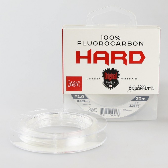 Леска монофильная LUCKY JOHN FLUOROCARBON HARD 30 м – 0,235 мм LJ4051-023