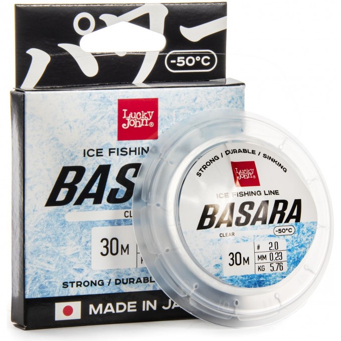 Леска монофильная зимняя LUCKY JOHN BASARA Clear 030/023 LJ4003-023