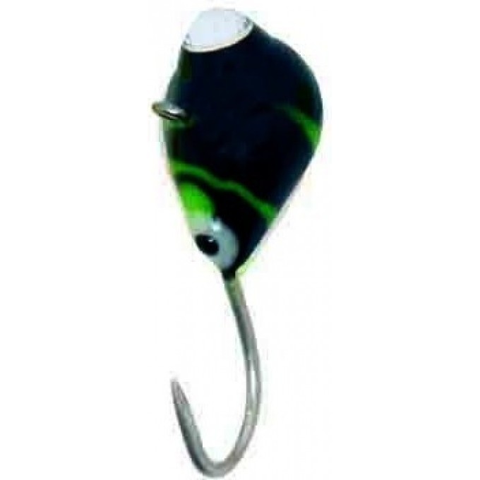 Мормышка вольфрамовая LUCKY JOHN КАПЛЯ с петелькой, глазком и кристаллом Swarovski 40мм, цвет b LJ09040-22