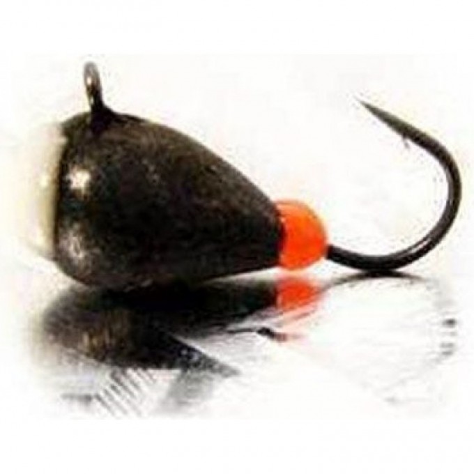 Мормышка вольфрамовая LUCKY JOHN КАПЛЯ с петелькой и эпоксидной каплей 40мм, цвет rb LJ09040-114