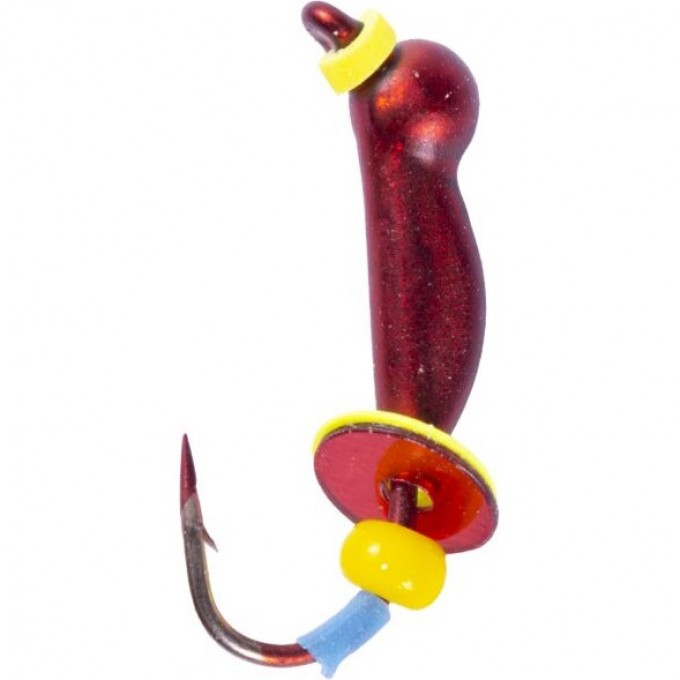 Мормышка вольфрамовая LUCKY JOHN ОСА с петелькой оснащённая паетками и кембриком 30мм, цвет 60 LJ23030-60