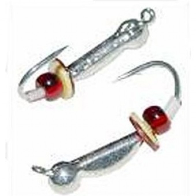 Мормышка вольфрамовая LUCKY JOHN ОСА с петелькой оснащённая паетками и кембриком 35мм, цвет s LJ23035-01