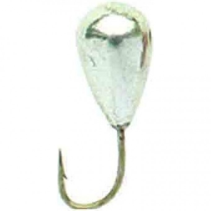 Мормышка вольфрамовая LUCKY JOHN SALMO КАПЛЯ с отверстием и кембриком 30мм, цвет s LJ08030-01