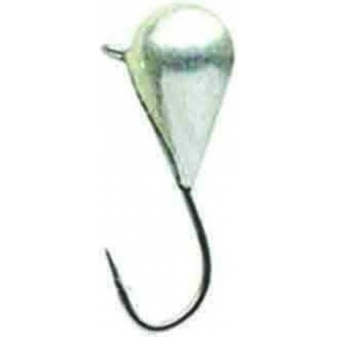 Мормышка вольфрамовая LUCKY JOHN SALMO КАПЛЯ с отверстием и кембриком 40мм, цвет s LJ08040-01