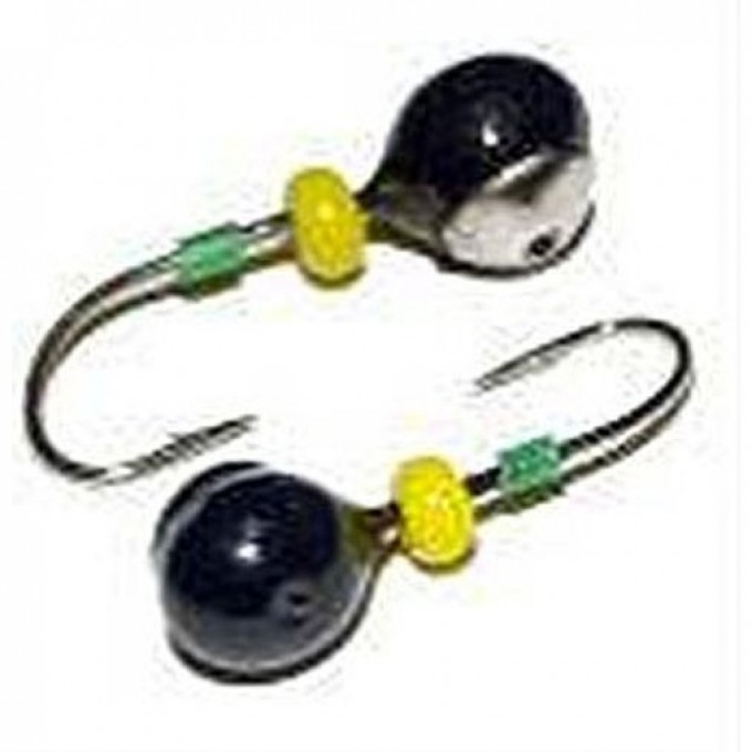 Мормышка вольфрамовая LUCKY JOHN ШАР с отверстием, коронкой и бисером 50мм, цвет g LJ03050-101