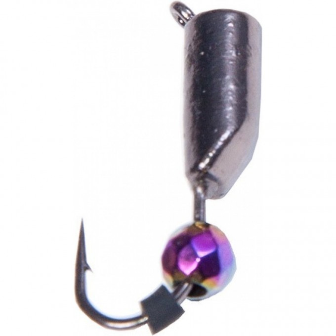 Мормышка вольфрамовая LUCKY JOHN СТОЛБИК с петелькой и диско шаром хамелеон 85мм, 035/15 LJ35085-15