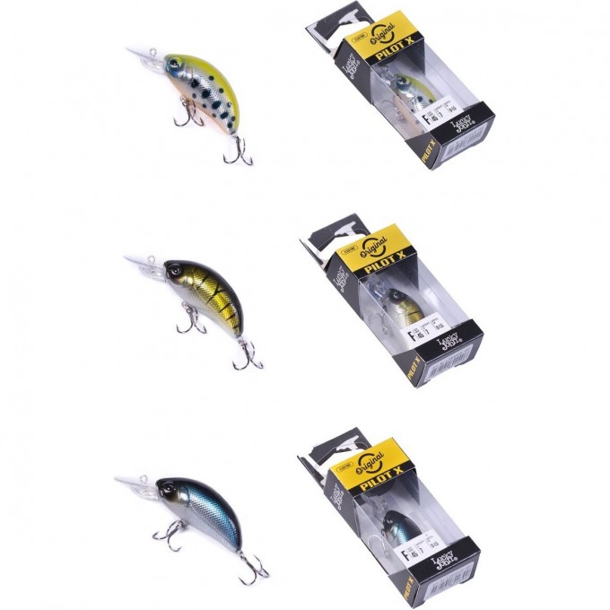 Набор воблеров LUCKY JOHN ORIGINAL PILOT-X 01 SET 3шт. LJVO-001SET