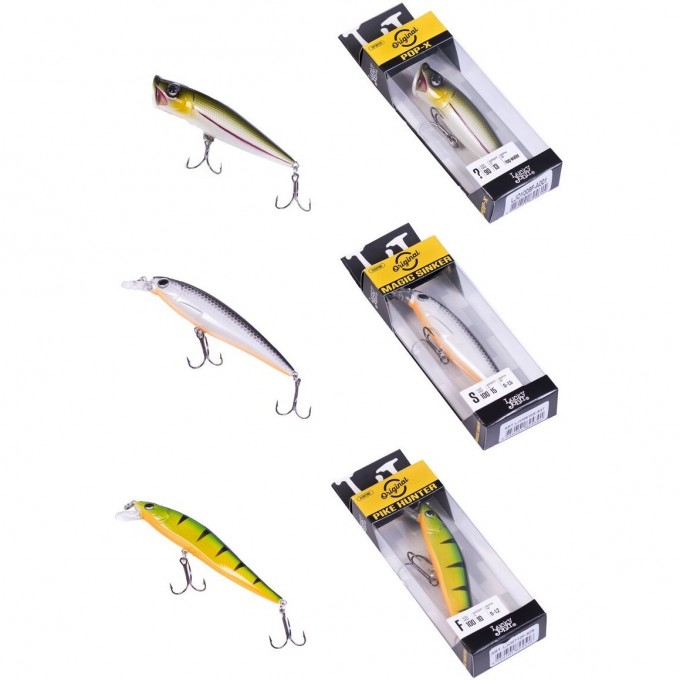 Набор воблеров LUCKY JOHN ORIGINAL PILOT-X 05 SET 3шт. LJVO-005SET