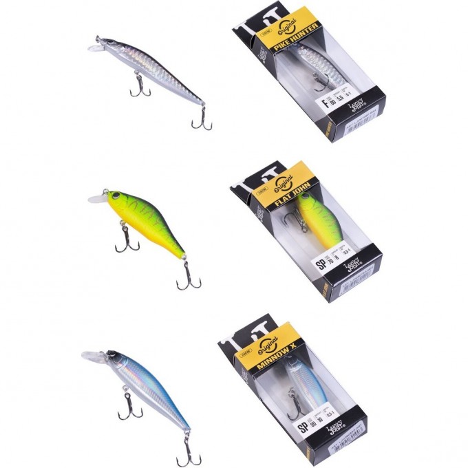 Набор воблеров LUCKY JOHN ORIGINAL PILOT-X 06 SET 3шт. LJVO-006SET