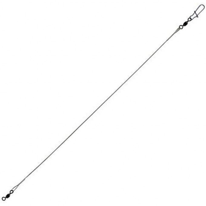 Поводки стальные LUCKY JOHN SSW 1х7, оснащенные вертлюгой с застёжкой, диаметр 0.45Мм/6Кг/23См/ 2Шт. 7071-230