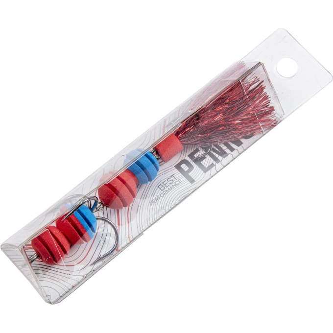 Приманка джиговая LUCKY JOHN PENNON ROLLERWORM красний/синий в блистере FB3008471