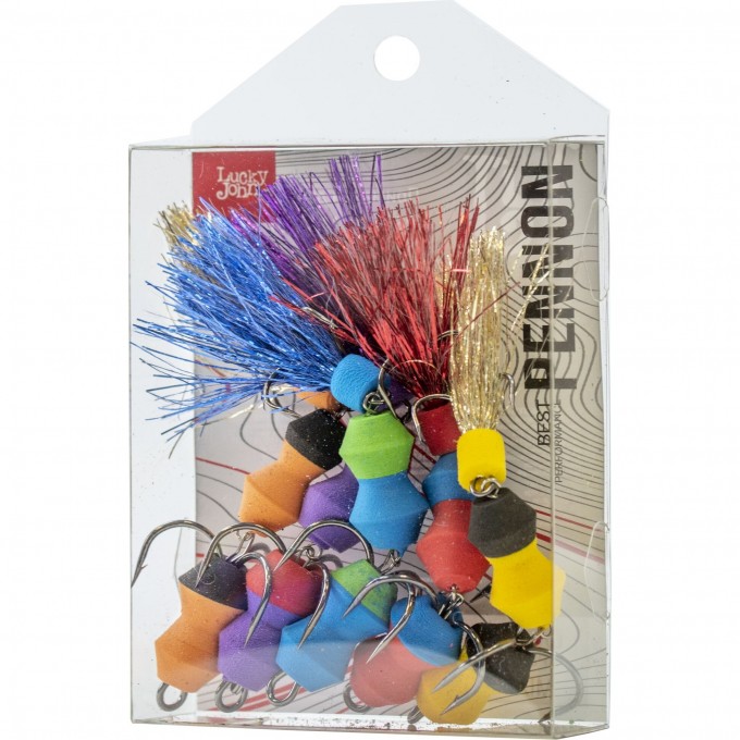 Приманка джиговая LUCKY JOHN PENNON TIPSYWORM MIX2 5шт. LJPB005-02