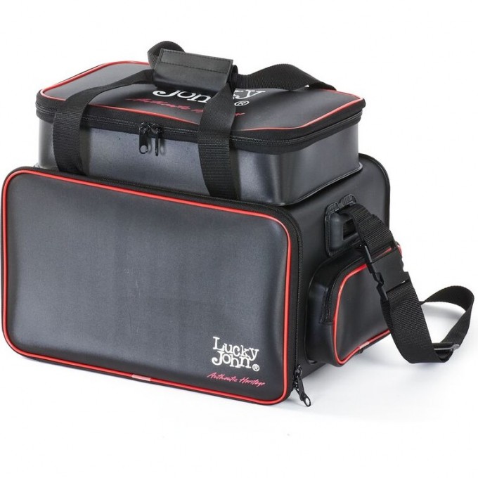 Сумка рыболовная с коробками LUCKY JOHN EVA 380х250х300 два отделения LJ3825-030EBBD
