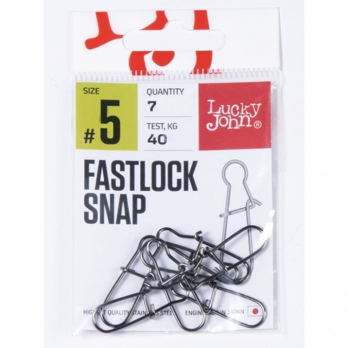 Вертлюги с застежкой LUCKY JOHN PRO SERIES ROLLING SWIVEL FASTLOCK 014 10Шт. LJP5101-014